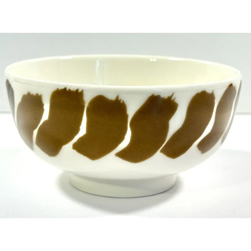 Marimekko Oiva Hyraily Bowl White Stoneware 4 1/2